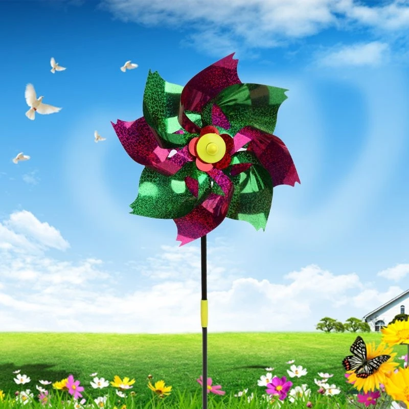 2 шт./компл. ветровой Спиннер блестящие светящиеся ветряные мельницы Красочные