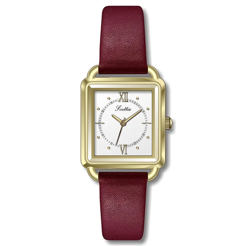 

Belt vintage watches INS students small square table female women watches