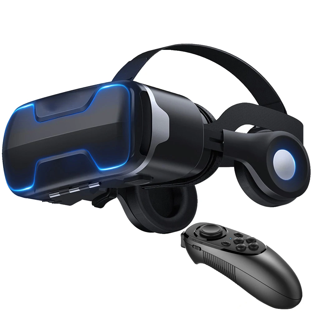 

Eye Protection Universal Movies Video Games Anti-bluelight Wide Angle Cardboard Helmet VR Headset 3D Goggles For 4.7-6inch Phone