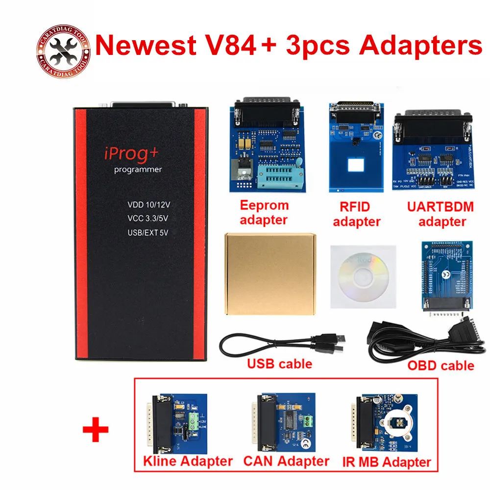 Программатор автомобильных ключей Iprog + Pro V84 с поддержкой подушки безопасности