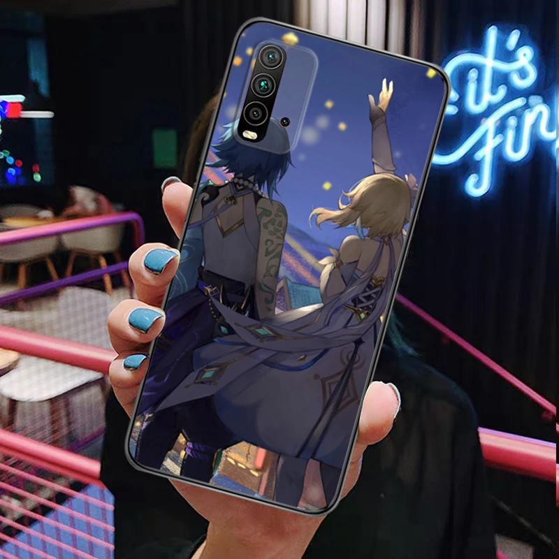 

Genshin Impact Hard PC Painting Phone Case Redmi 9 9 Pro 9T 9A 9C Redmi Note 9 9S Pro Max Ultra-thin Matte Smartphone Silicone