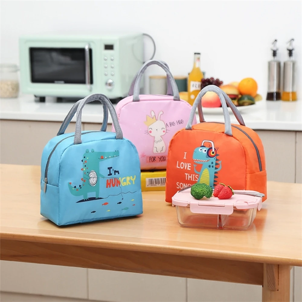 

Lunch Box Bag Cute Thermal Insulation Lunch Bag Cartoon Handbag Student Thermal Insulation Picnic Bags