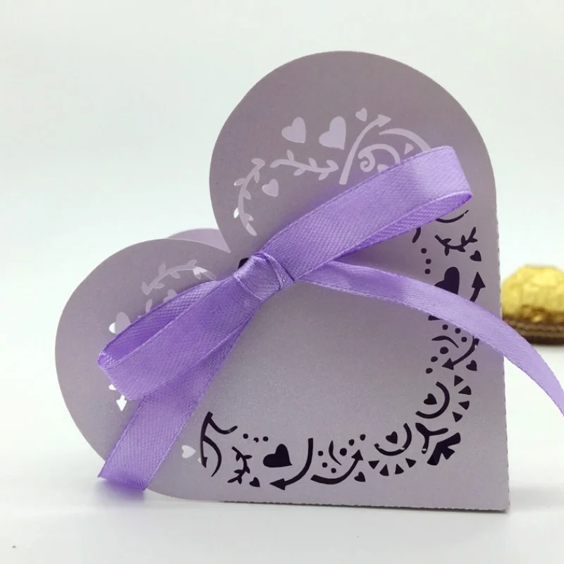 10/50 шт коробка конфет с милым сердцем для украшения Рамадана DIY бумажные