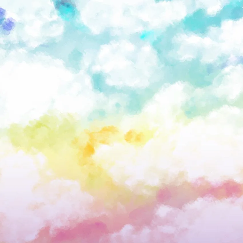 10x10 футов мягкие тонкие пастельные цвета небо облако природа Абстрактные