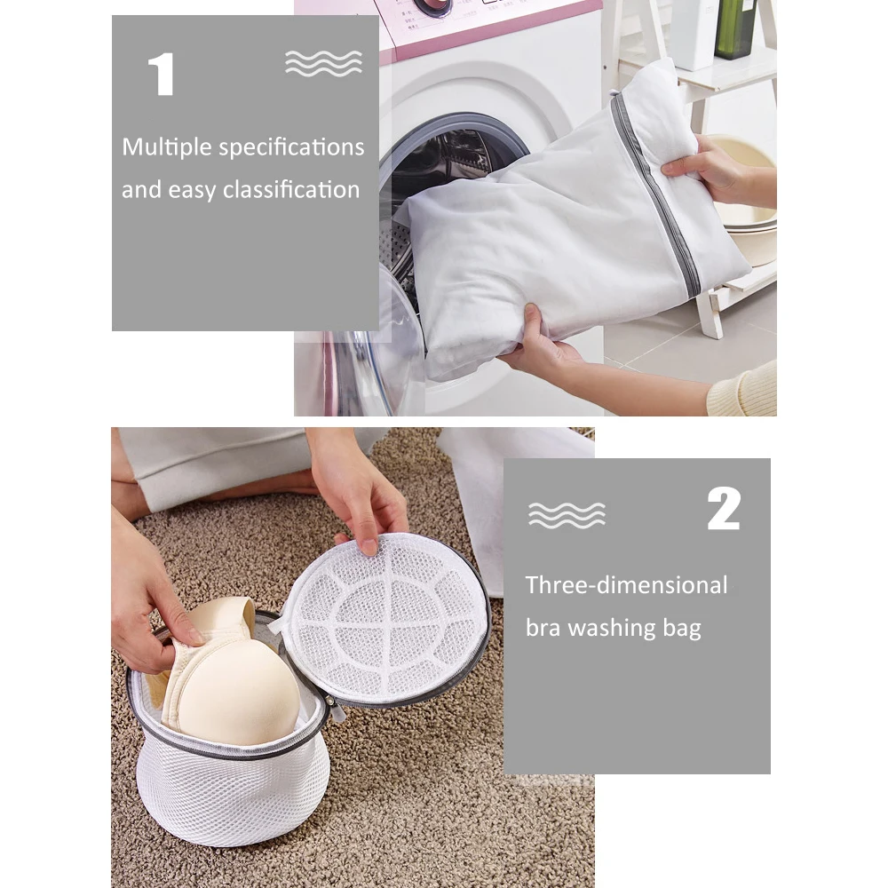 

4pcs Washing Machine Bag Mesh Laundry Bag Storage Laundry Basket For Laundry Underwear Bra Socks Dirty Clothes Organizer