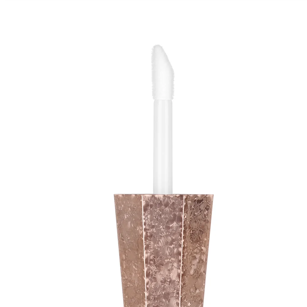 Пустой прозрачный блеск для губ 7 мл бутылка с геометрическим конусом в форме