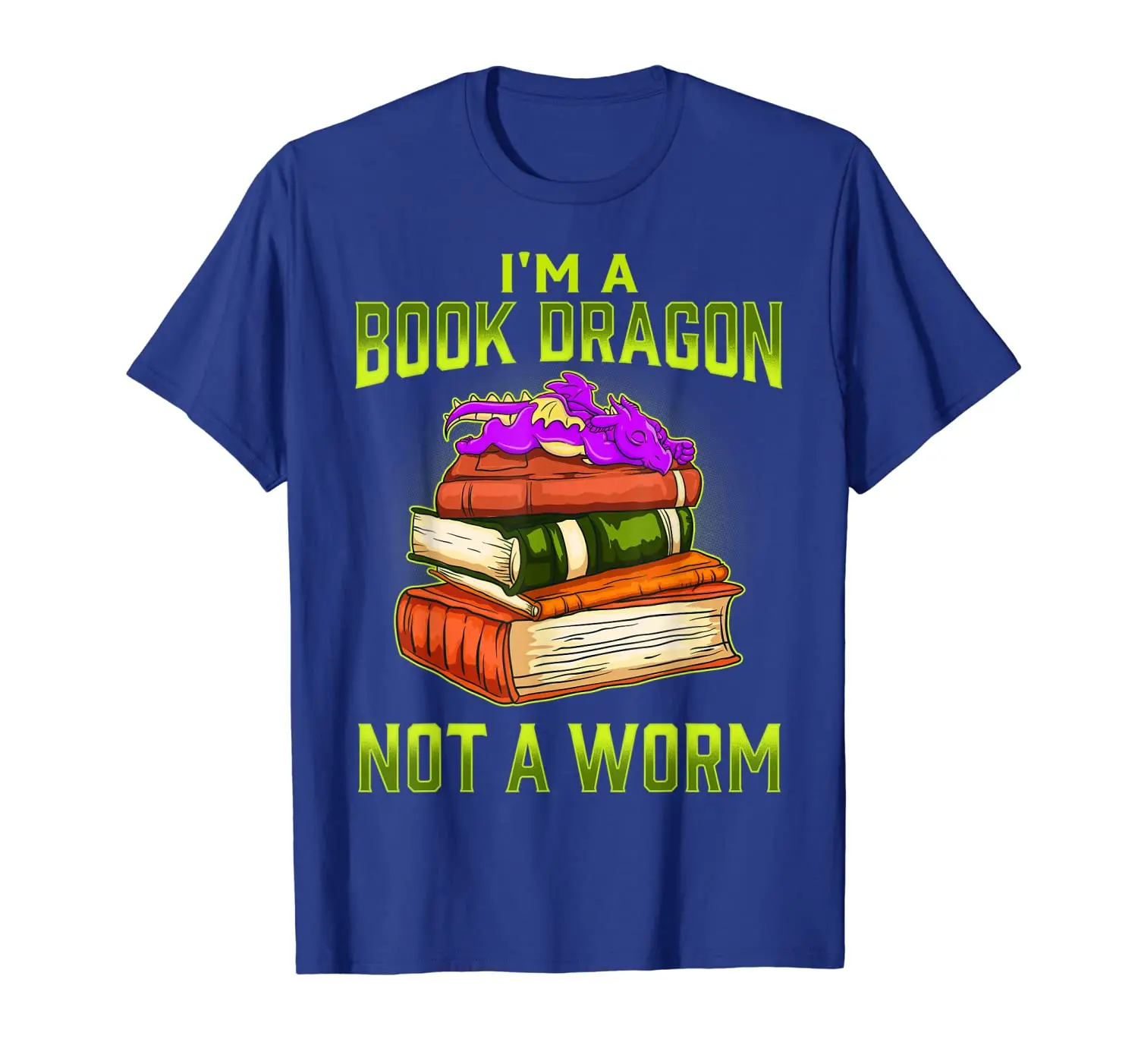 Футболка I'm A Book Dragon Not Worm детский подарок|Мужские футболки| |