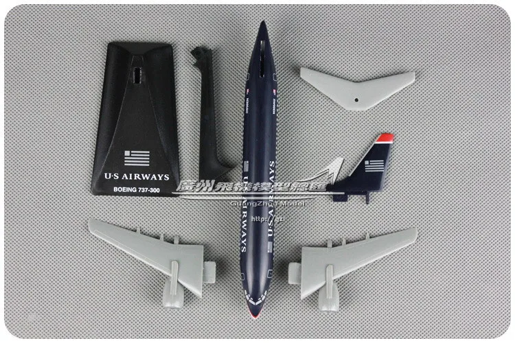 

17CM 1:200 Plastic Air American US Airways Boeing 737 B737 Airlines Aircraft DIY Assembled Assembly airplane model Plane