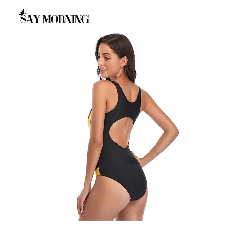 Сексуальный слитный купальник на одно плечо SAY MORNING новинка 2021 сетчатый в стиле