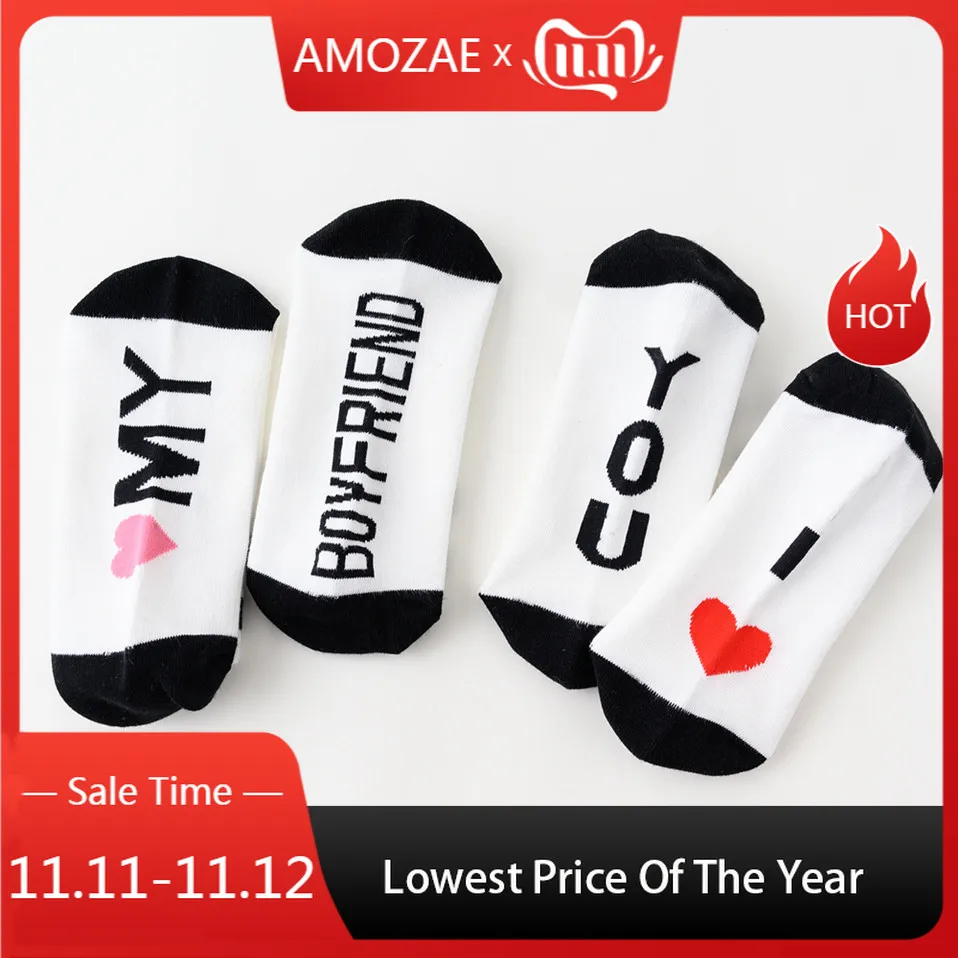 

2 pairs Women Cotton Socks Funny Harajuku Creative Funny Sokken Street Skateboard Basket Ball Personalized Crew Sox Unisex Men