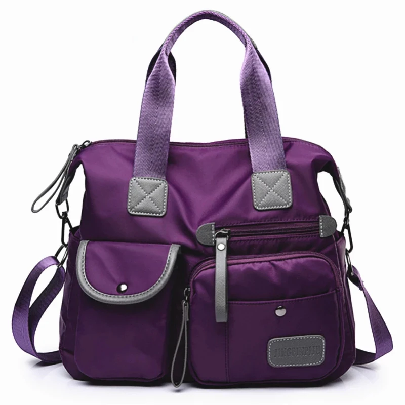 

Нейлоновые женские сумки-мессенджеры, повседневные вместительные дамские сумочки, водонепроницаемые сумки через плечо