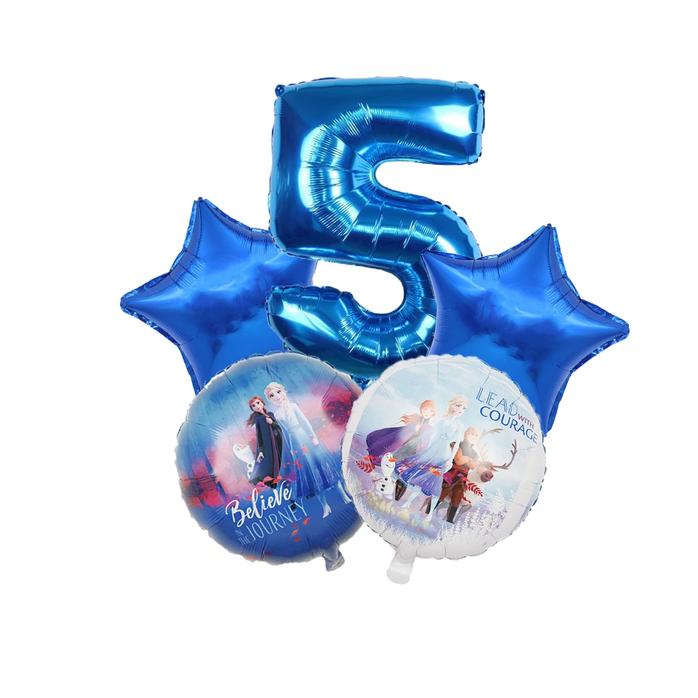 5 шт. льда Снежная королева воздушный шар &quotЭльза&quot Принцесса Фольга воздушные