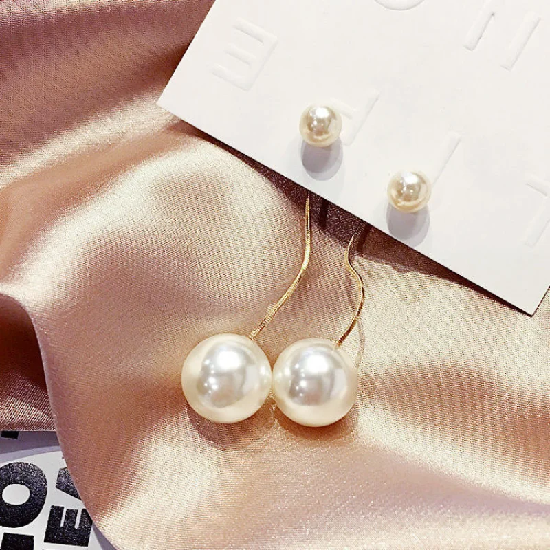 

2020 New Trendy Pearl Earrings Female 925 Silver Needle Net Red Earrings Earrings Temperament Retro Net Red Earrings Women