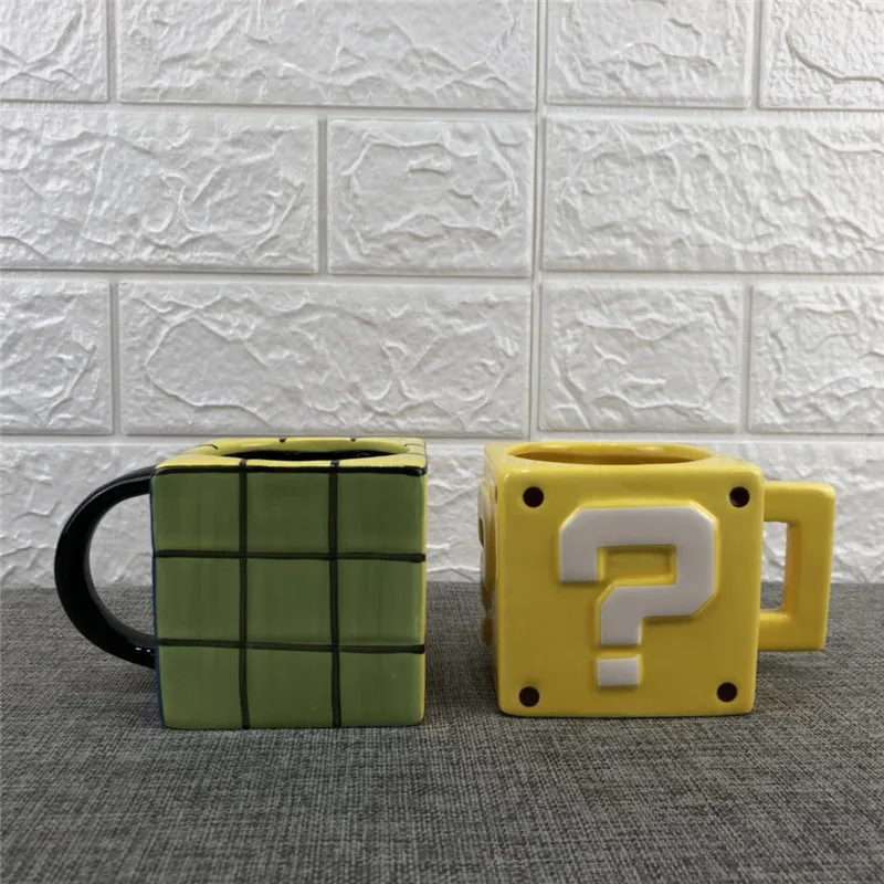 Creative Tetris and Question Block Ceramics Mugs coffee mug Milk Tea office Cups Drinkware the Best birthday Gift with gift Box | Дом и сад