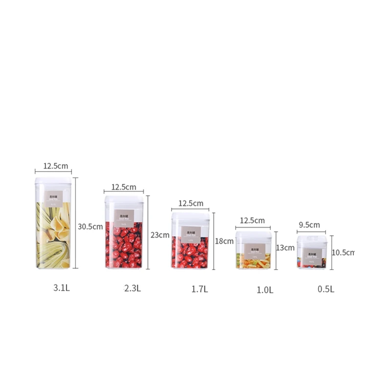 Sealed Food Storage Jar Large Capacity Plastic Tank Transparent Household Kitchen Grade Refrigerator Preservation Container | Дом и сад