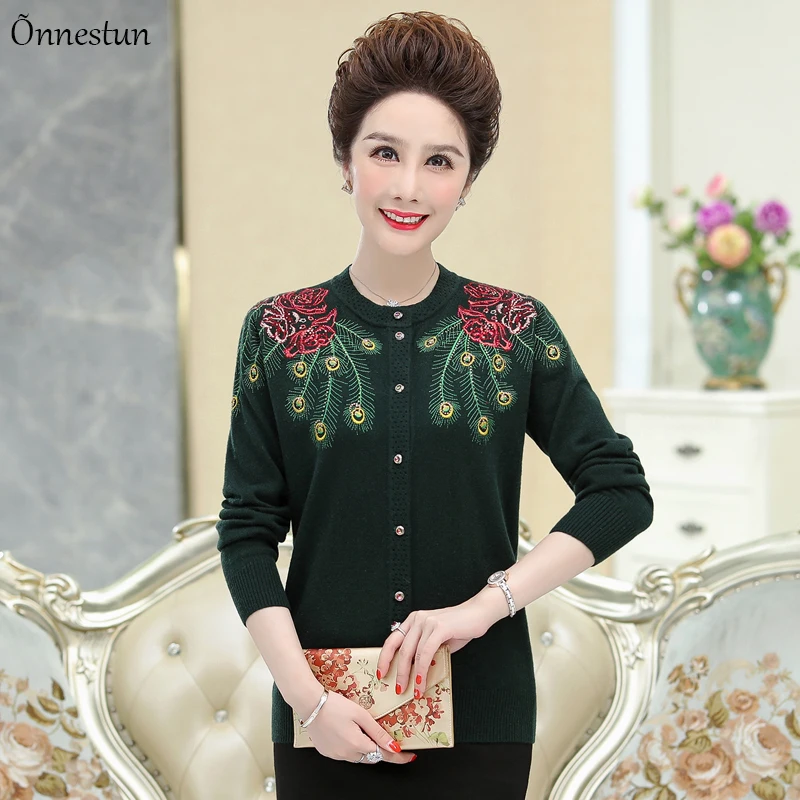 Свитер женский новинка Осенний Повседневный однобортный Кардиган с круглым