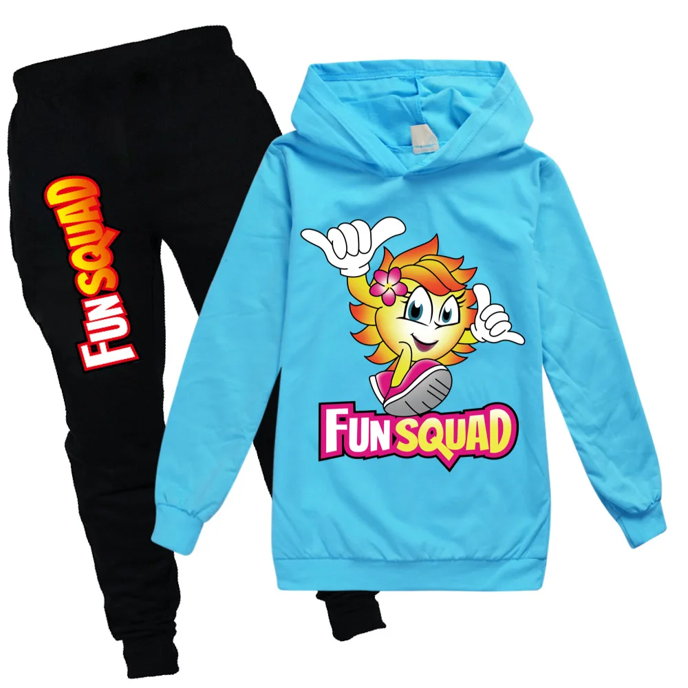 Fun Squad game Girls Clothes Autumn Long Sleeve Shirts + Pants boy Suits Children Clothing Sets Kids Clothes Teen 100cm-170cm