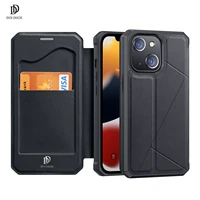 for iphone 13 case flip cover 360%c2%b0 real full protection dux ducis skin x series luxury leather wallet case magnetic closure