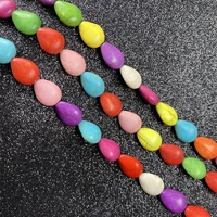 stone beads turquoises drop shaped loose isolation beads semi finished for jewelry making diy necklace bracelet accessories