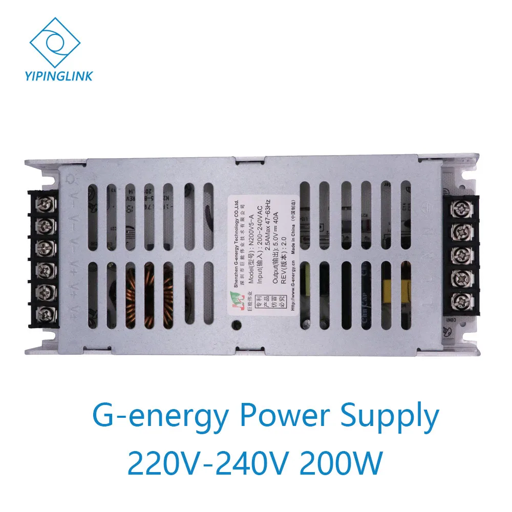 G energy N200V5 A источник питания 5 в 40 А 200 Вт светодиодный панель со светодиодным