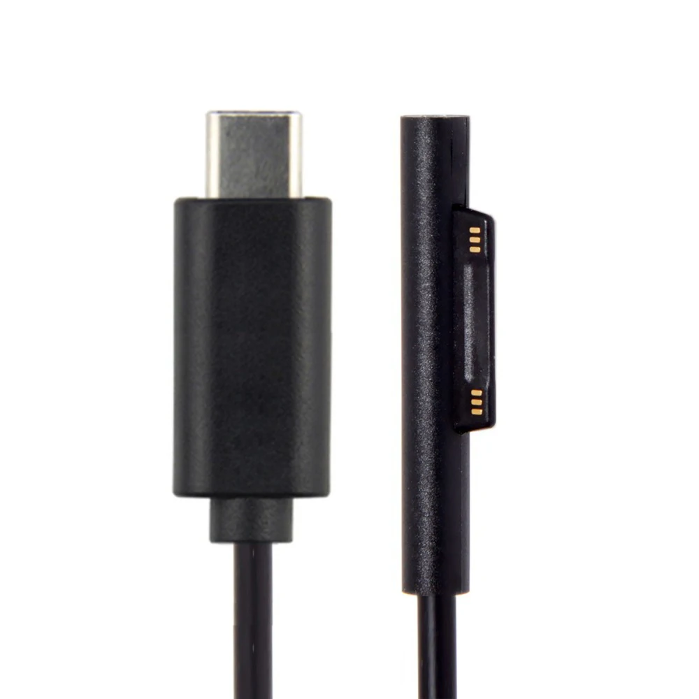 

180CM USB 3.1 Type C USB-C DC 12-15V to Surface Pro3 Pro4 Pro5 Pro6 Book Charge Cable 1.8m