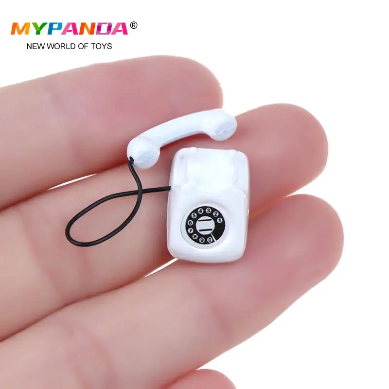 1pc 112 dollhouse miniature telephone ipad， retro phone，gramophone wall mount phone doll house furniture toys free global shipping