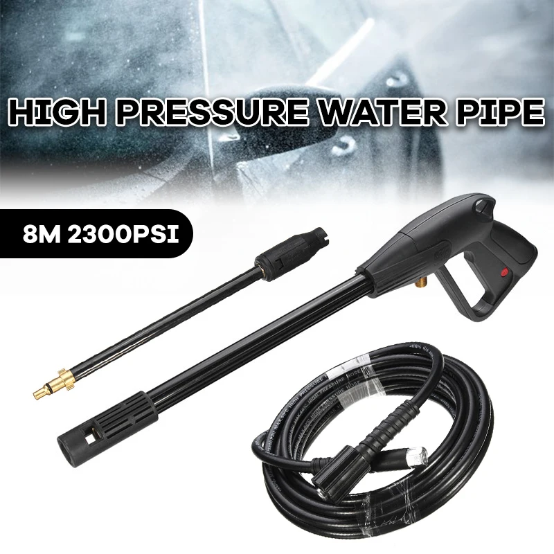 

Car High Pressure Water Gun Power Car Washer Spray Gun Water Washer 8m Hose For Cleaner Watering Lawn Garden