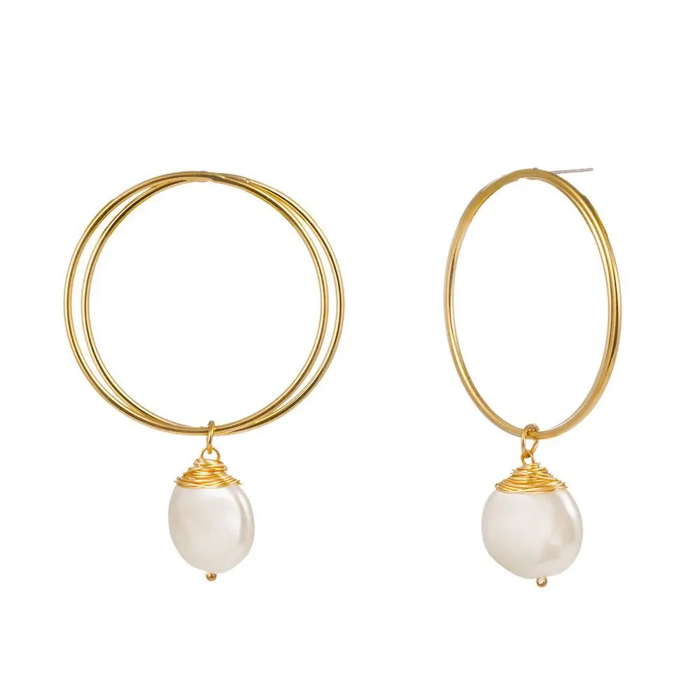 Женские серьги-подвески с бусинами и жемчугом | Украшения аксессуары