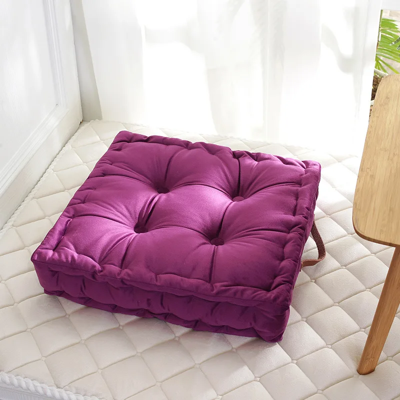 

Solid Color Cushion Square Velvet Cushion Chair Pad Pillows Car Sofa Couch Decoration Soft Warm Throw Pillows