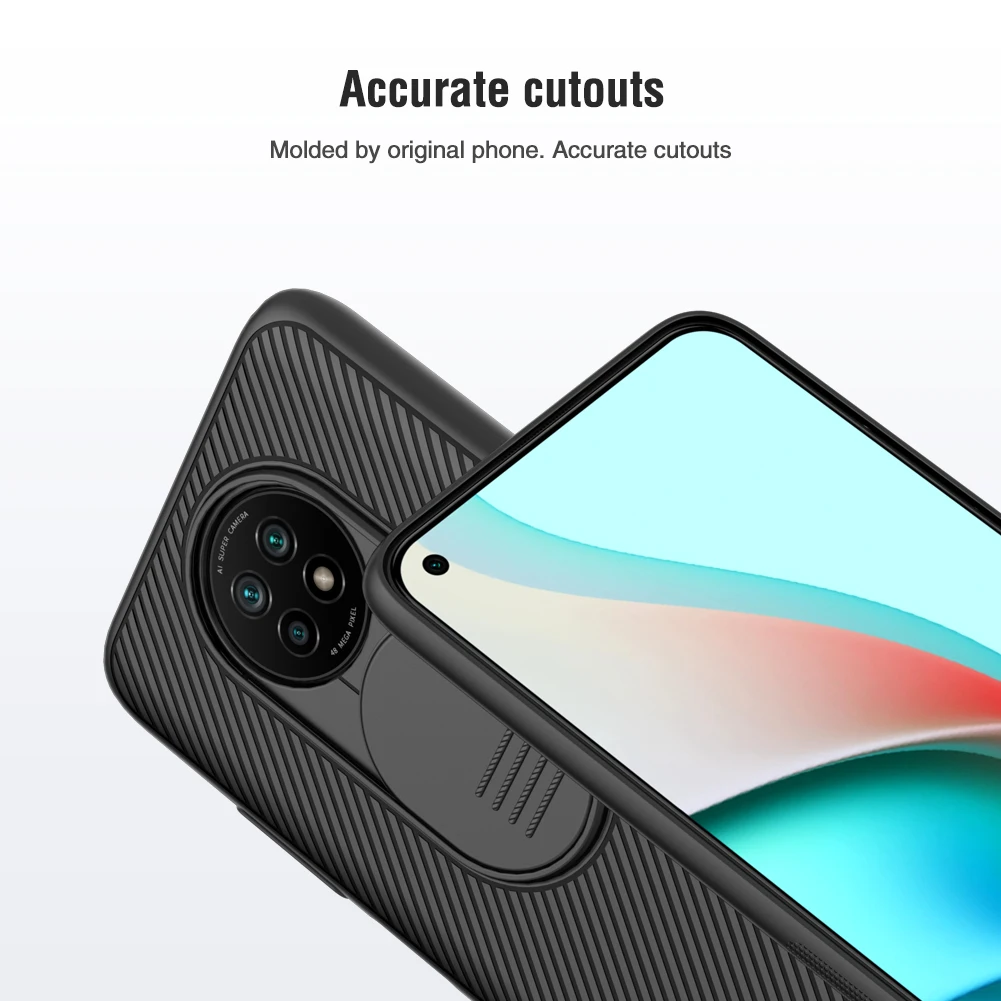 Camera Protection Case for Xiaomi Redmi Note 9T 5G NILLKIN CamShield Slide Cover Protect Camera Lens Cases For Redmi Note 9T