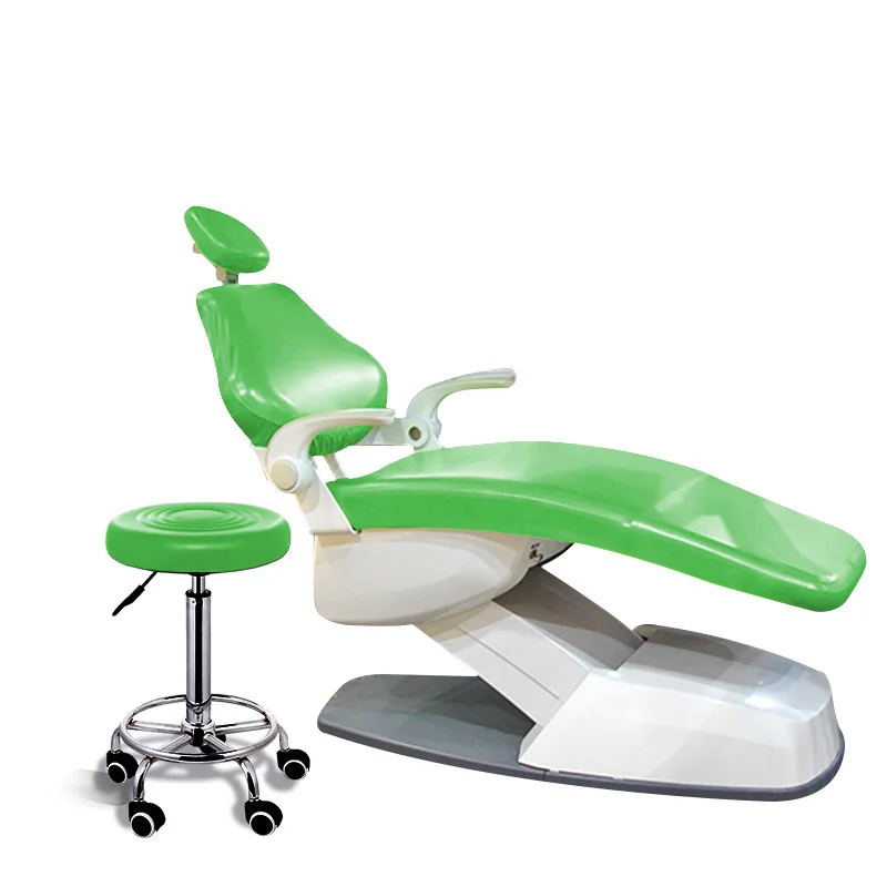 Mint Green Стоматологический PU кожаный стоматологический стул сиденья эластичные чехлы на кресла водонепроницаемый защитный чехол протектор стоматологическое оборудование 1 комплект - Color: Mint Green