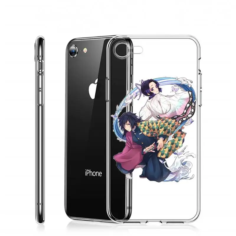 

Kimetsu No Yaiba Demon Slayer Anime Phone Case Transparent for Clear iPhone 11 12 8 7 6 6S Plus X 5S SE 2020 XR mini pro XS MAX