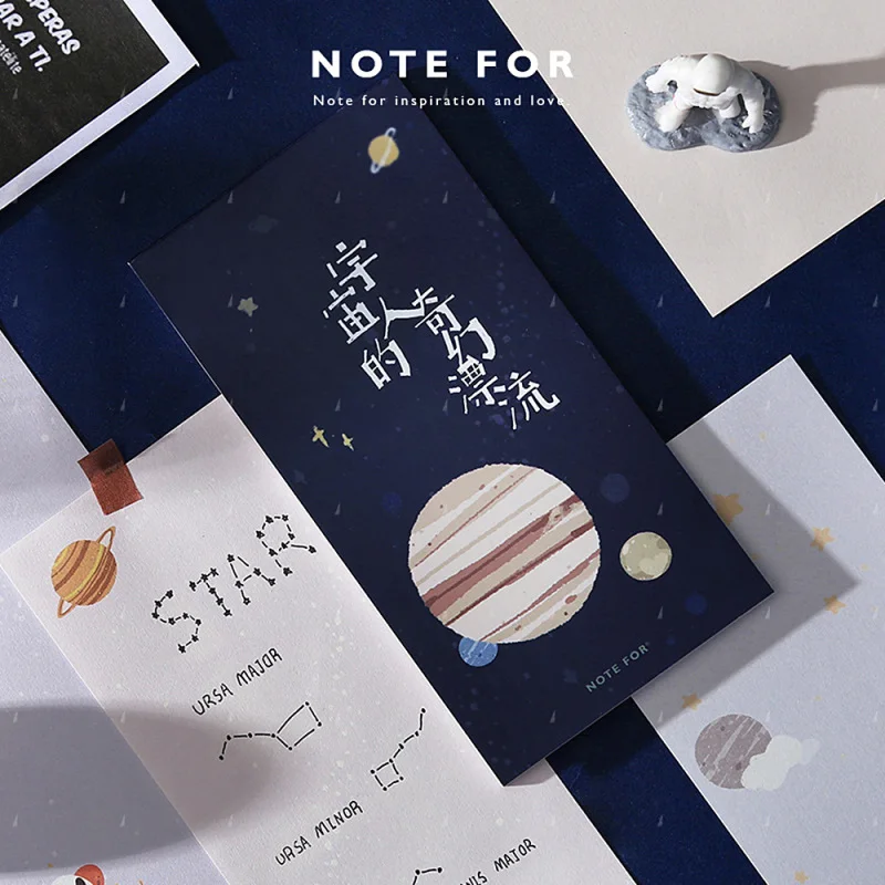 Cuaderno de la serie Space universo creativo, paquete de 4 hojas, papel...