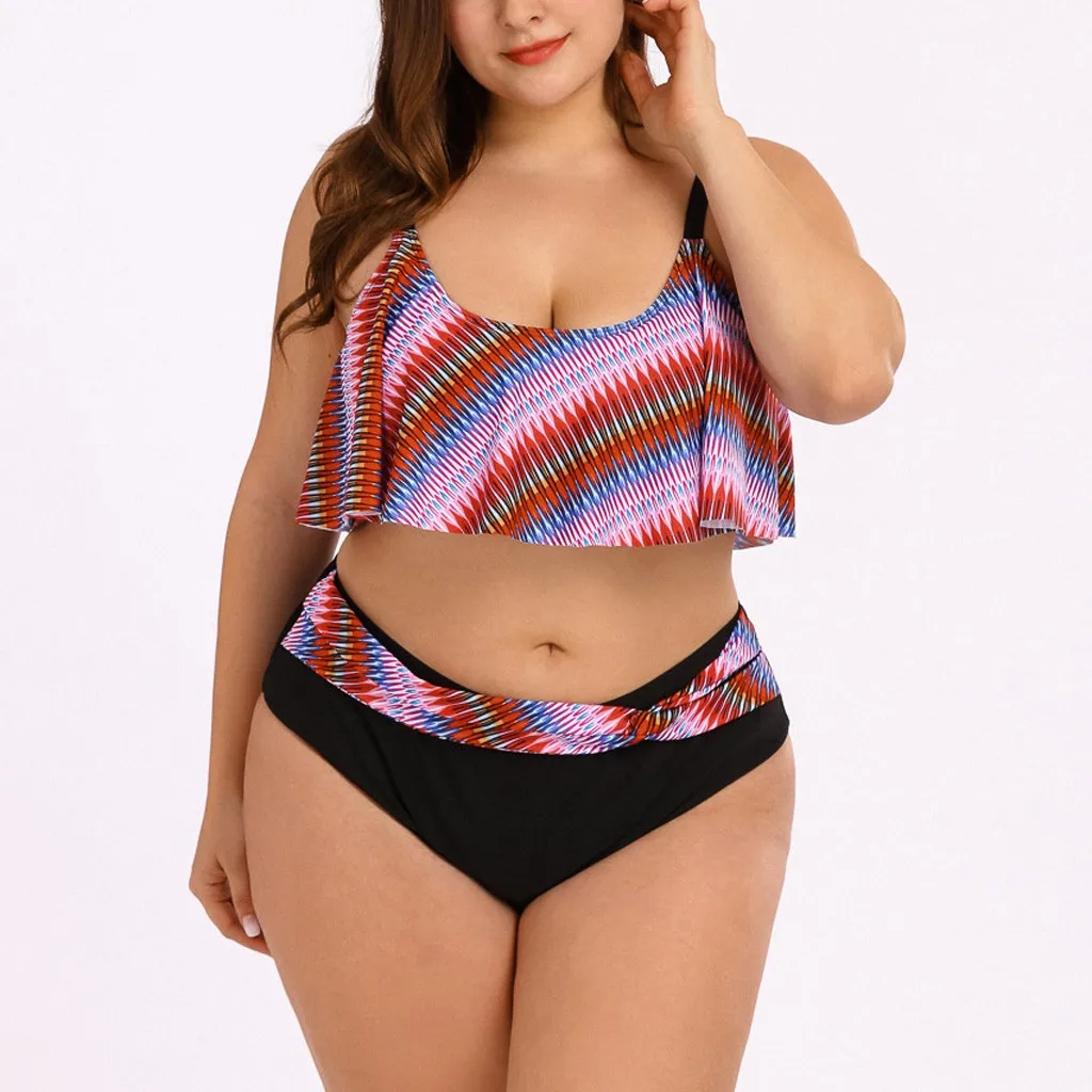 Большой Размеры Бахромой Сексуальный Купальник Большие размеры для женщин