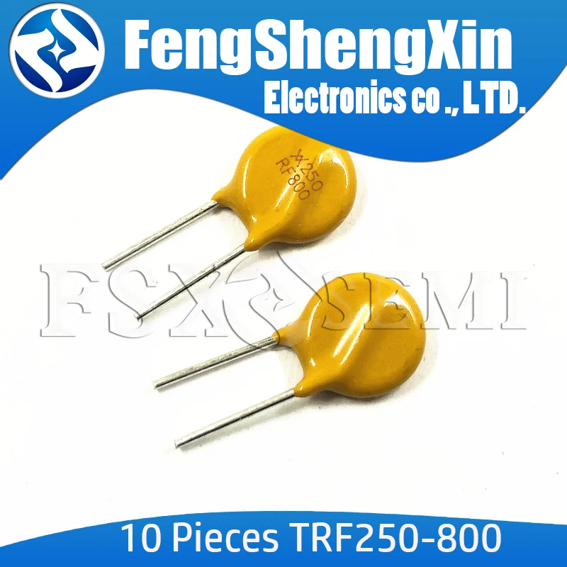 

(100-500)PCS X250RF800 250V 0.8A 800mA PPTC Resettable Fuse TRF250-800 Pitch 5mm