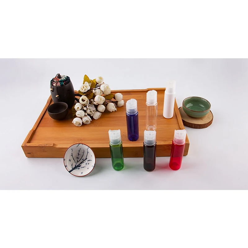 30 мл прозрачные маленькие пластиковые пустые косметические бутылки с дисковой