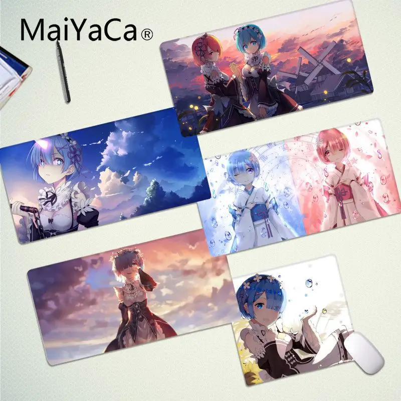 

MaiYaCa Re Zero Anime Custom Skin Gamer Speed Mice Retail large Mousepad for CSGO Game Player Desktop PC Computer Laptop