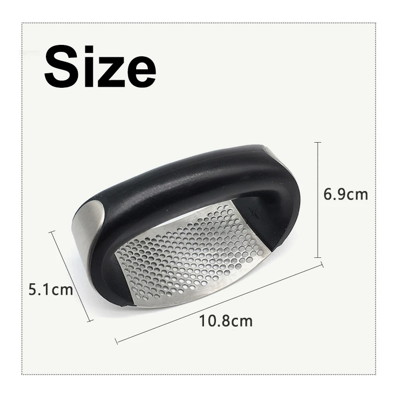 

1PC Garlic Presses Kitchen Gadgets Stainless Steel Chopping Garlic Tools Manual Food Chopper Garlic Mincer Fruit Vegetable Tools