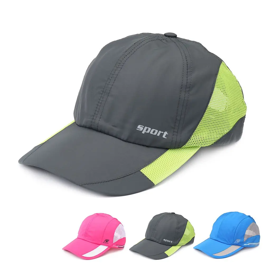 

Fashion Sports Cool Running Men's Baseball Hat Quick Dry Mesh Cap Visor Cap