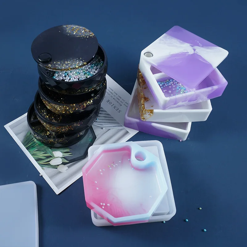 Коробка для хранения в форме цветка силиконовая форма ручной работы