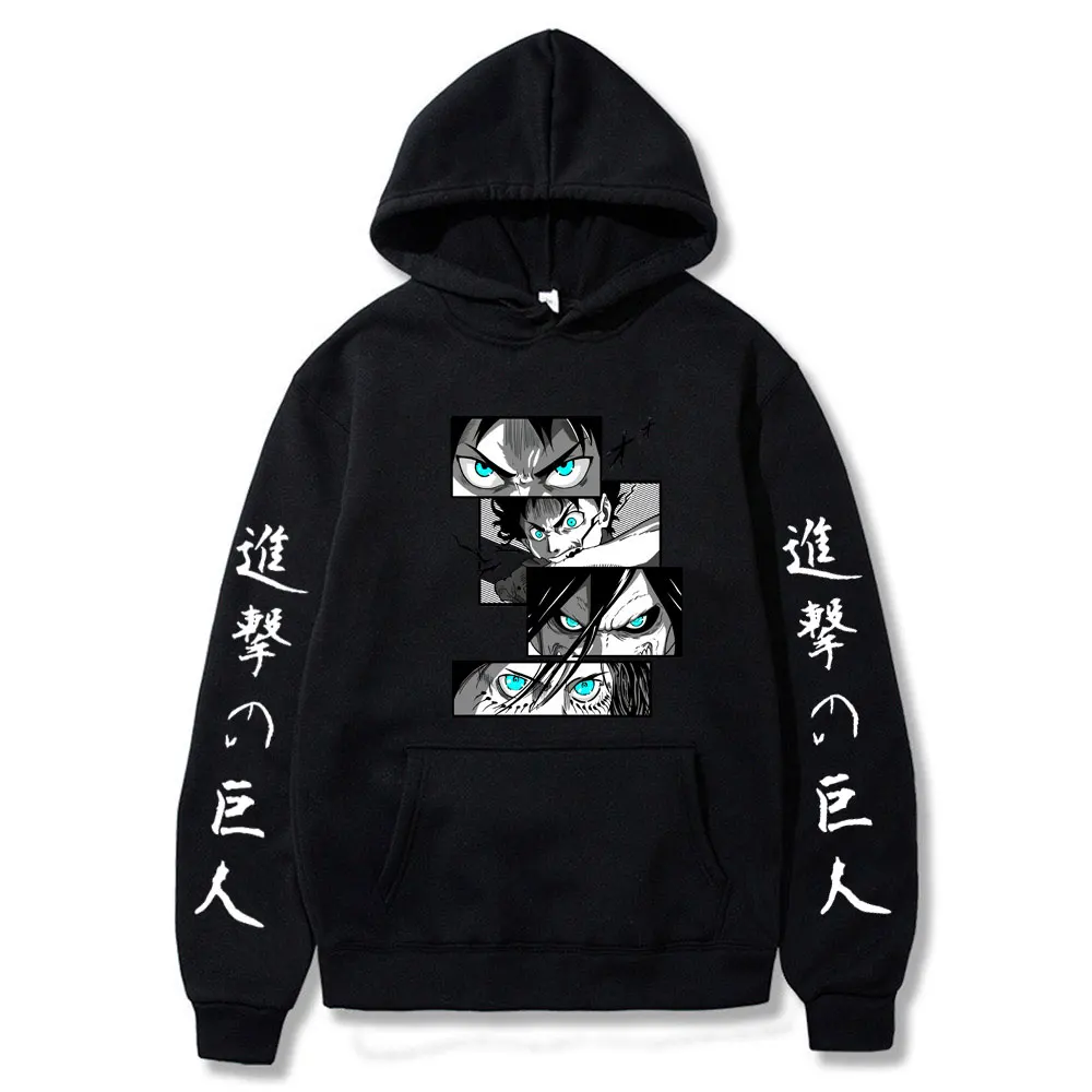 

Attack on Titan Hoodie Shingeki No Kyojin Spring Autumn Hoodie Men Unisex Cool Anime Harajuku Sweatshirt Funny Graphic Hoody Man
