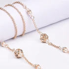 Цепочка для очков Pinksee Женская, Элегантный шнур с искусственным жемчугом и металлическими бусинами-кристаллами, аксессуары для очков