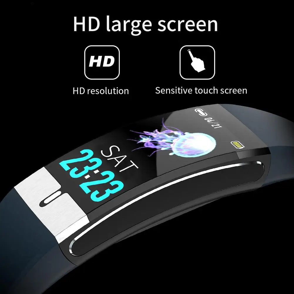 E66 умные часы спортивные браслет USB зарядка мониторинг температуры шагомер для