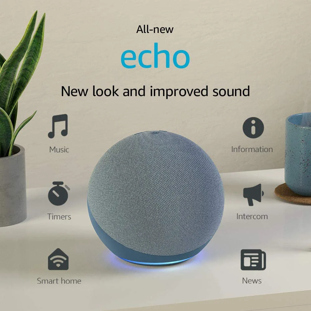 Amazon eco dot 4nd amazon falante inteligente alexa voz assistente casa inteligente 4 th geração