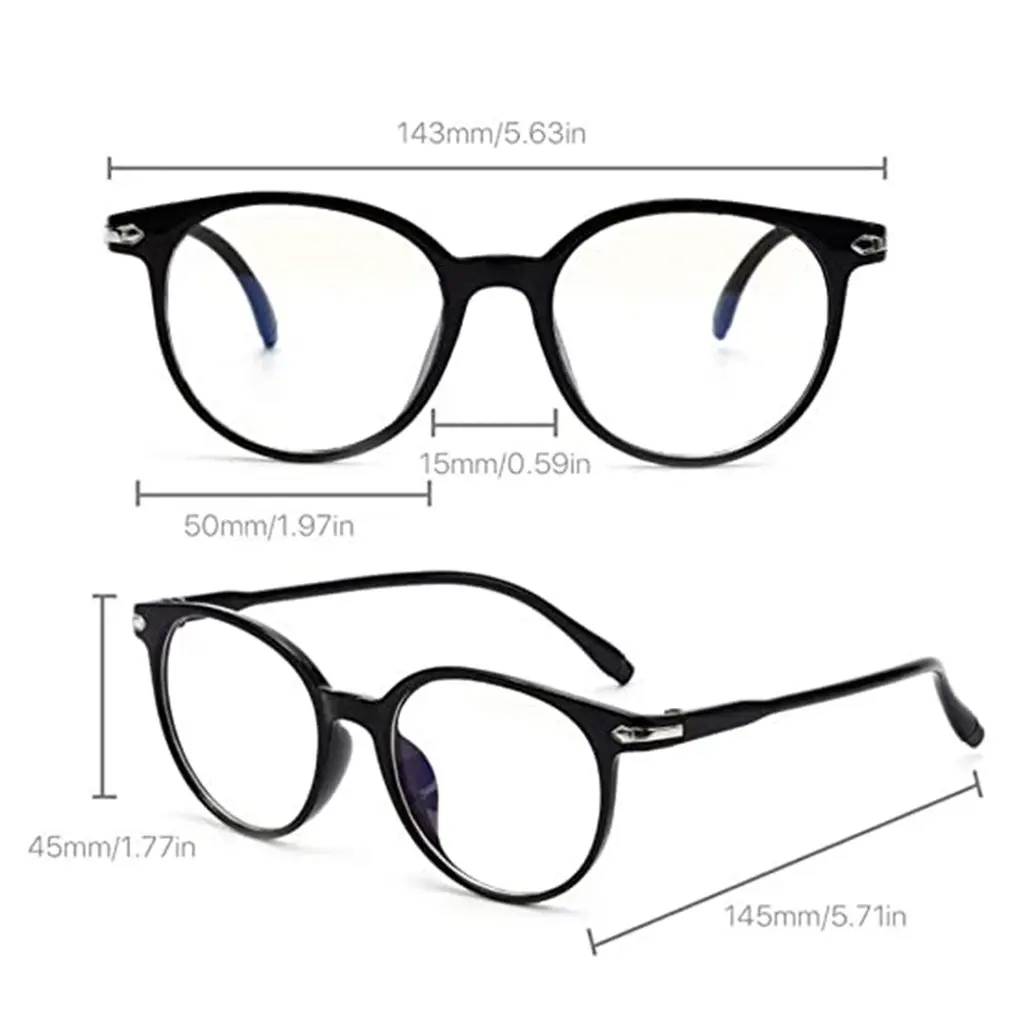 

Anti-Blue Light Flat Glasses Computer Game Mobile Phone Goggles PC Flexible Hinge Comfortable Nose Pads