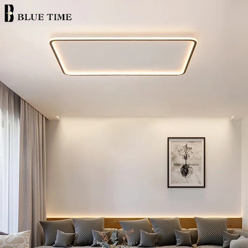 Ультратонкая круглая квадратная искусственная лампа для гостиной спальни