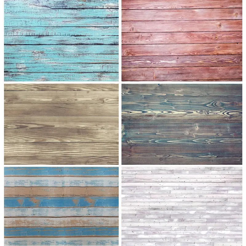 

Vinyl Custom Board Texture Photography Background Wooden Planks Floor Photo Backdrops Studio Props 201118REP- 05