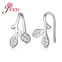 hottest sale leaves design stud earring 925 sterling silver tree branch high end handmade gift jewelry for woman girl fashion