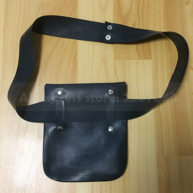 Черный латексный пояс и сумка для костюма кошки резиновый Фетиш костюм вечеринки