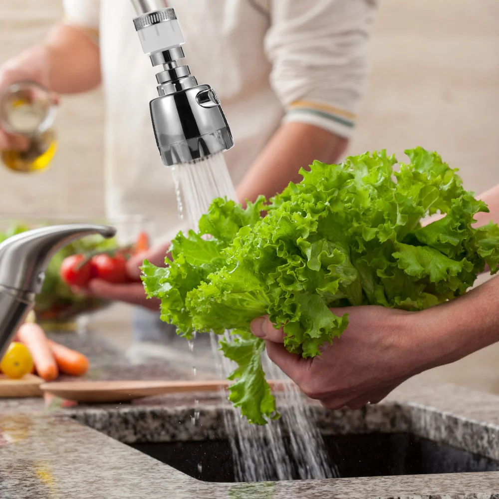 

1 Set Anti-Splash Rotating Tap Filter Household Extendable Spray Head